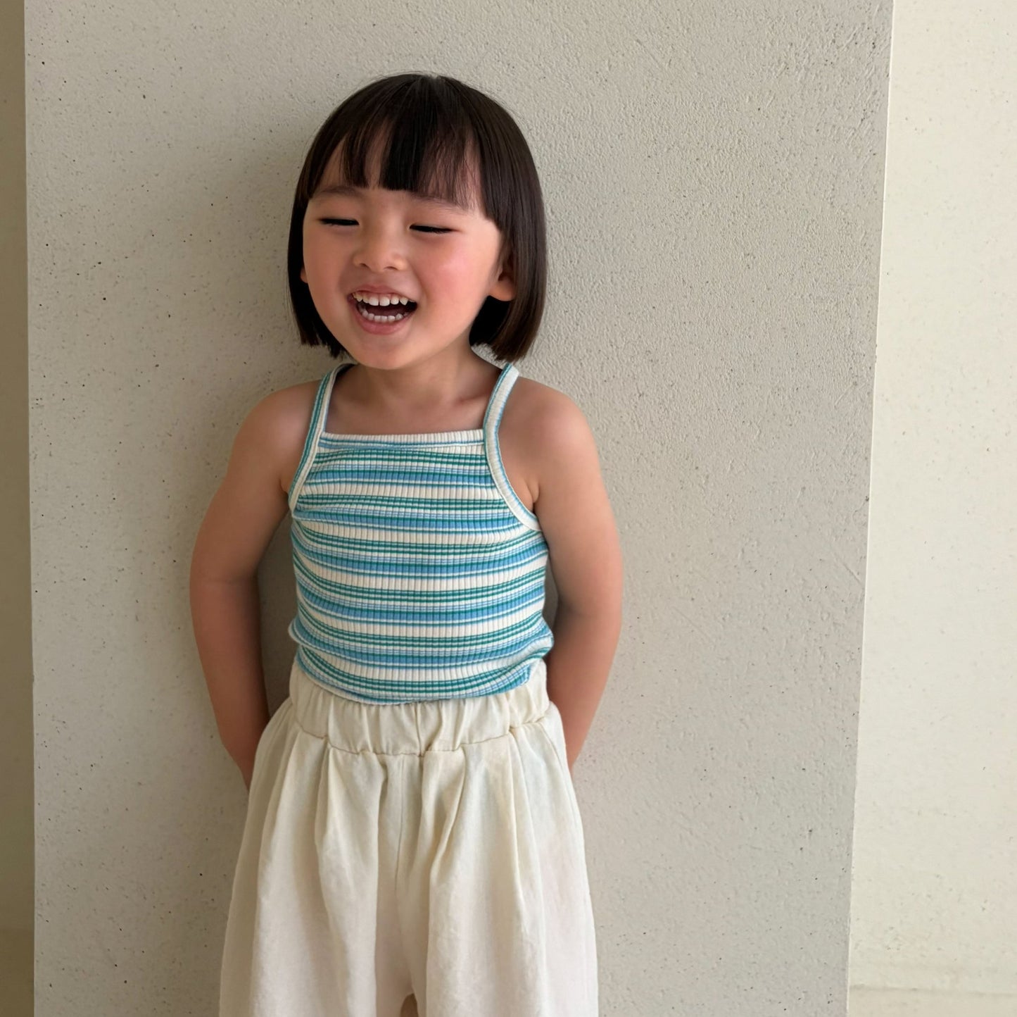 Toddler Bella SS26 Multi Stripe Ribbed Tank Top (1 - 6y) - 2 Colors - AT NOON STORE