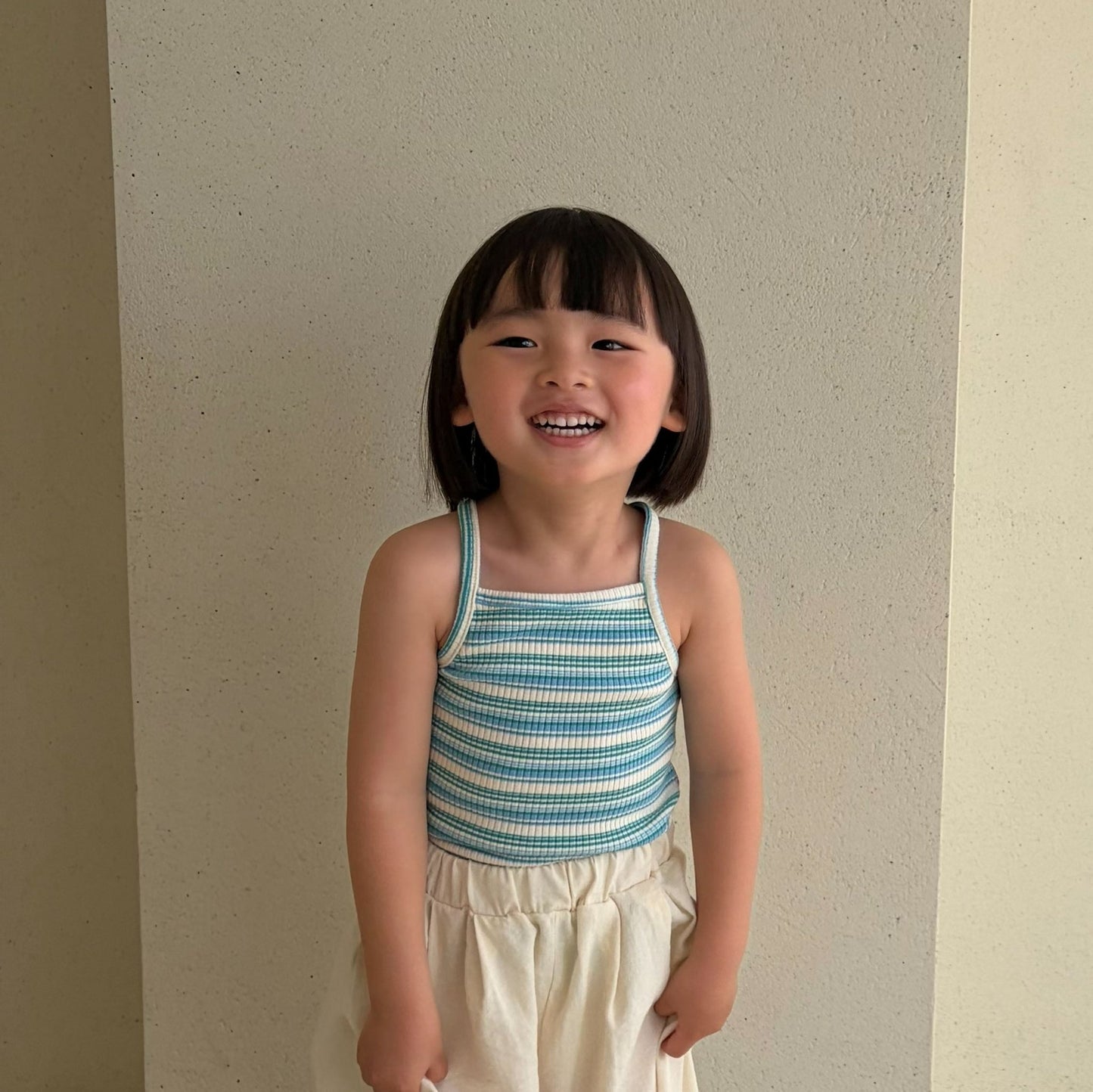 Toddler Bella SS26 Multi Stripe Ribbed Tank Top (1 - 6y) - 2 Colors - AT NOON STORE