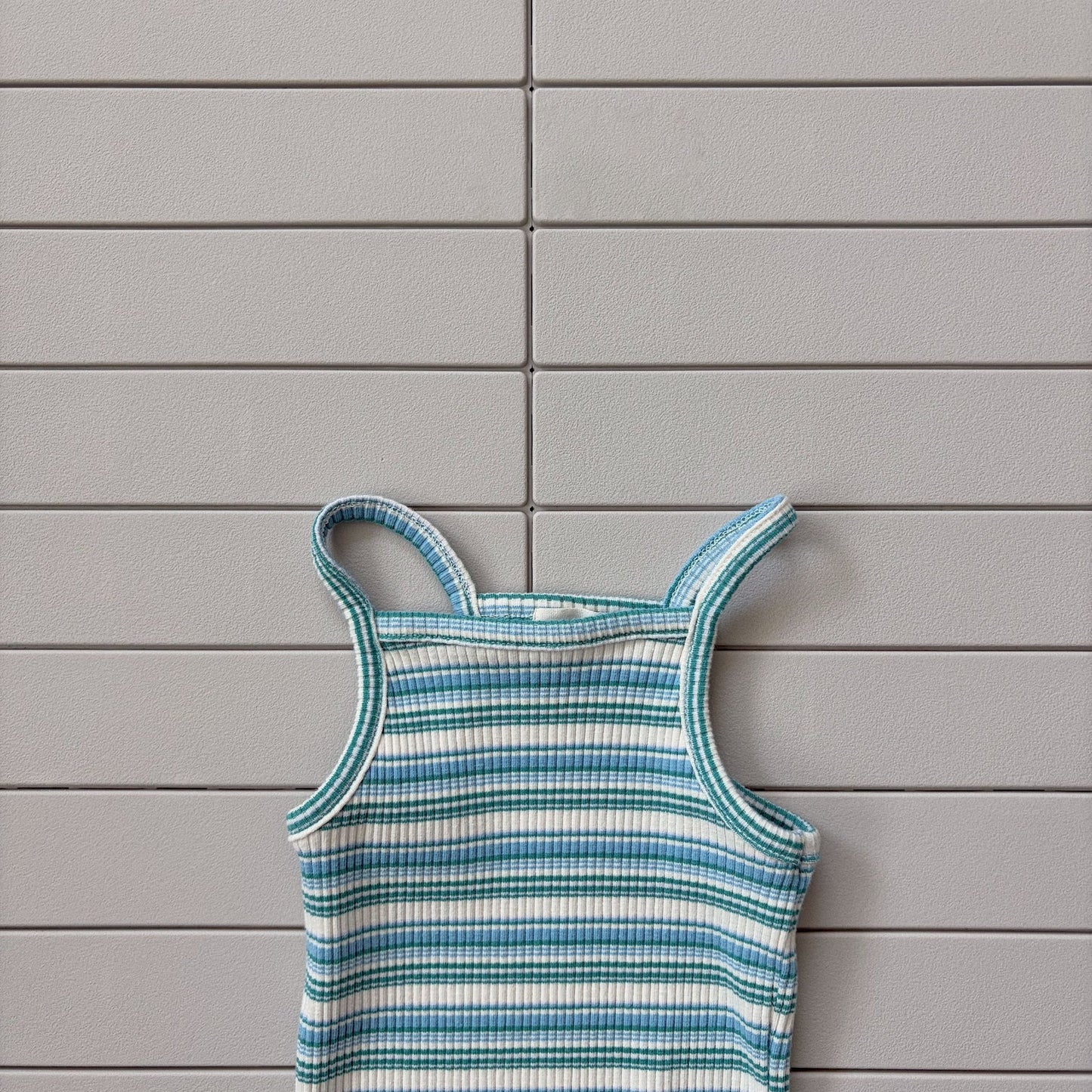 Toddler Bella SS26 Multi Stripe Ribbed Tank Top (1 - 6y) - 2 Colors - AT NOON STORE