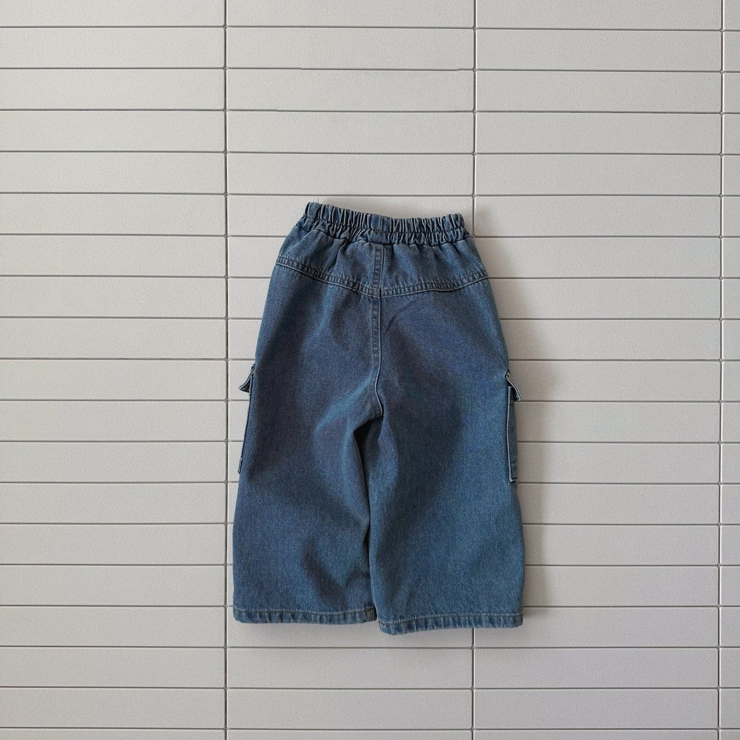 Toddler Bella W25 Cargo Denim Pants (1 - 6y) - Denim kids outfit