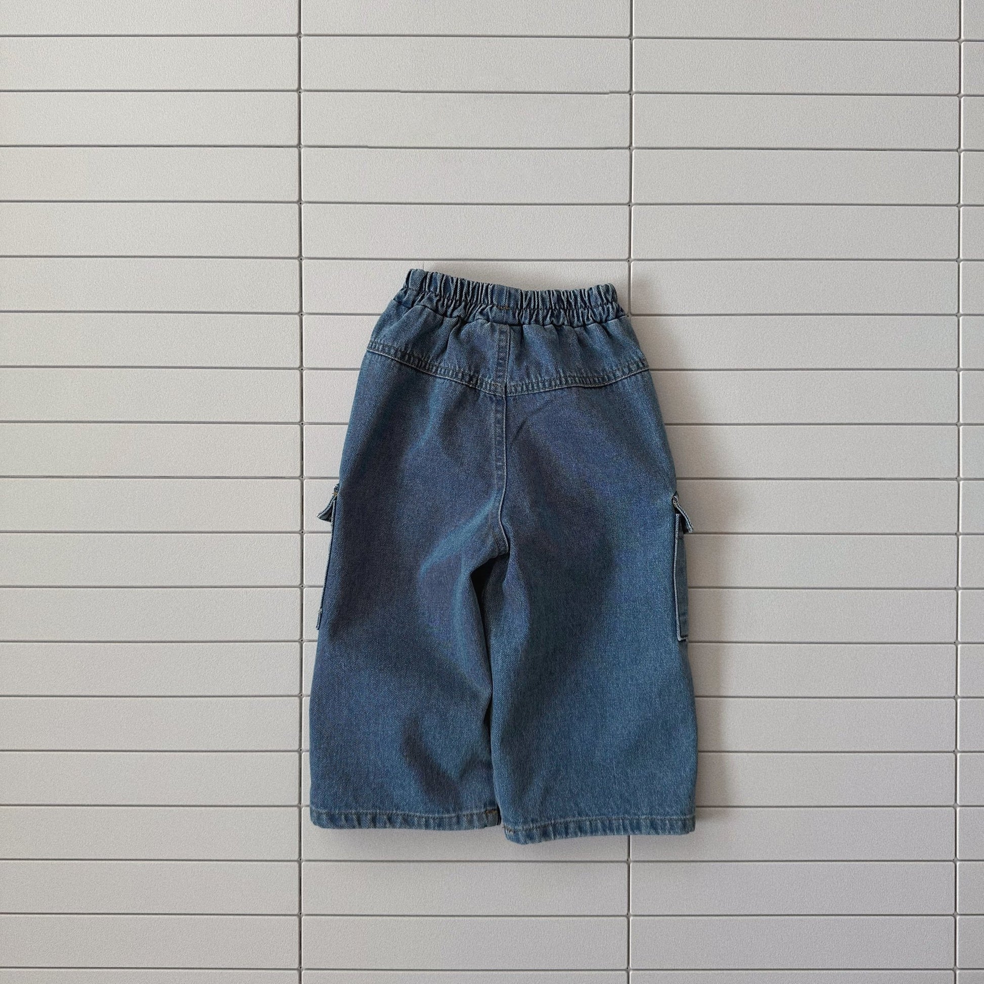 Toddler Bella W25 Cargo Denim Pants (1 - 6y) - Denim kids outfit