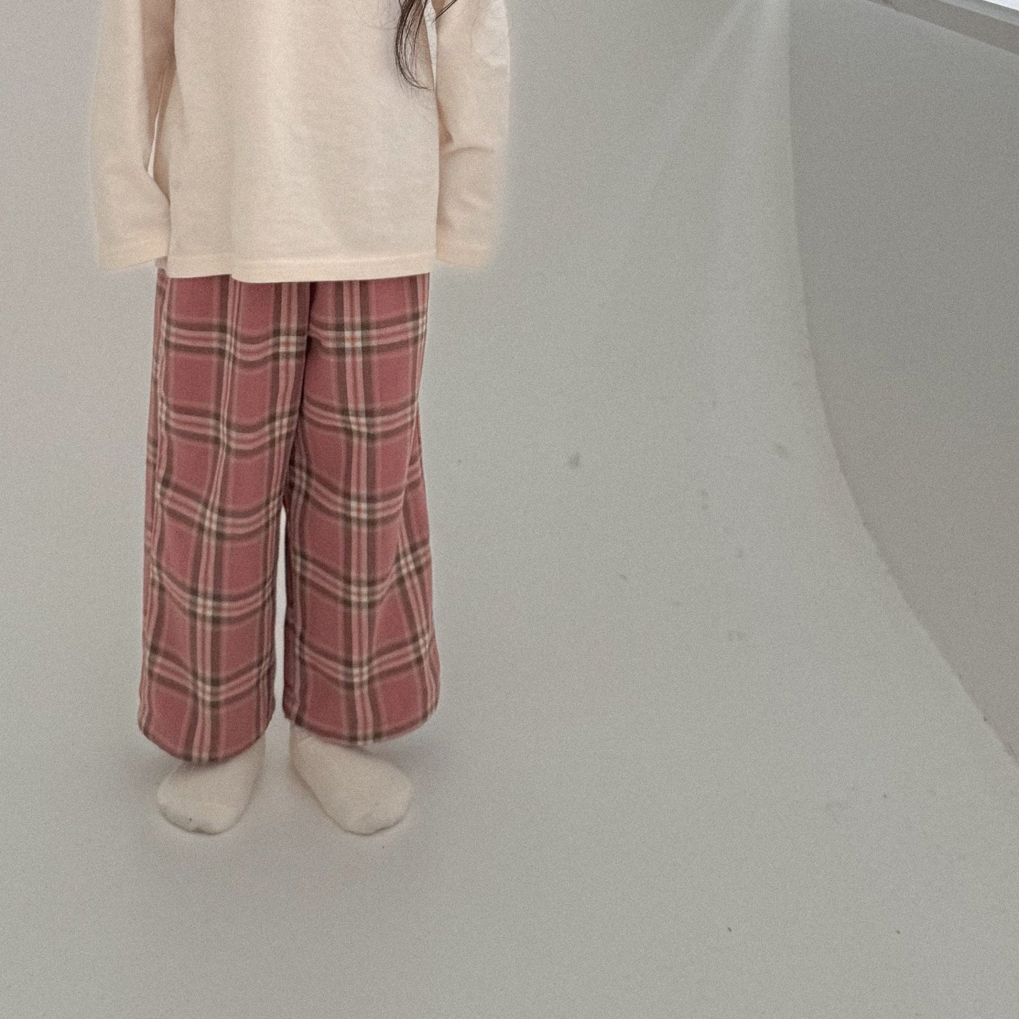 Toddler Bella W25 Plaid Pajama Pants (1 - 6y) - 4 Colors kids outfit