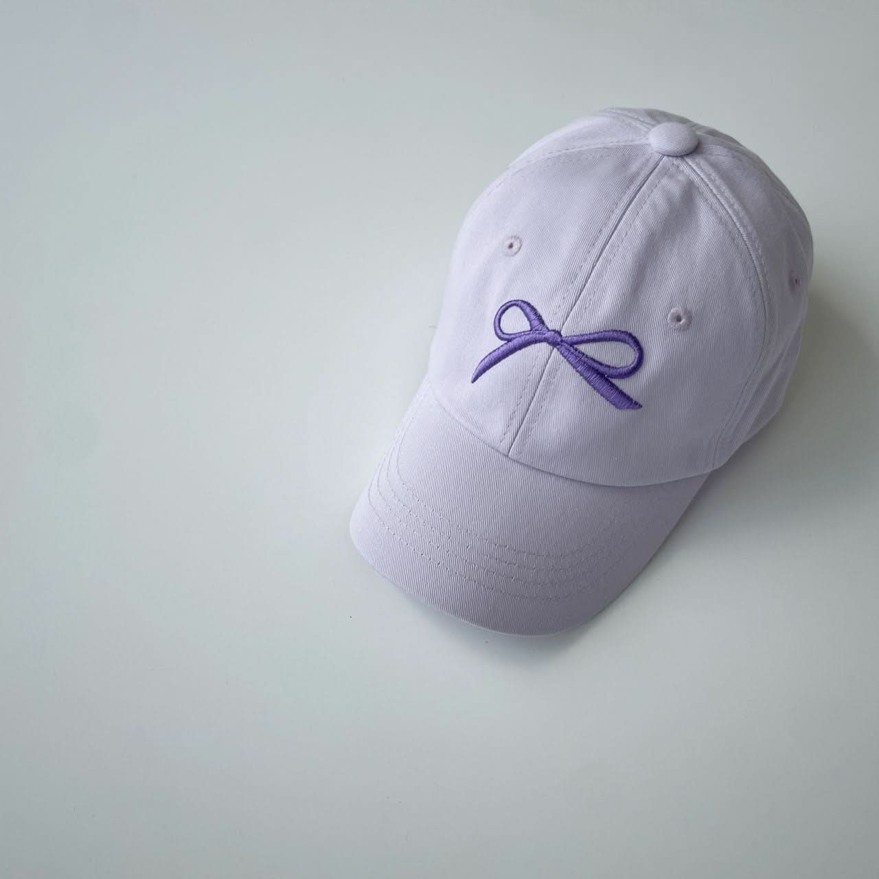 Toddler Bow Embroidery Baseball Cap (4 - 7y) - 4 Colors kids outfit