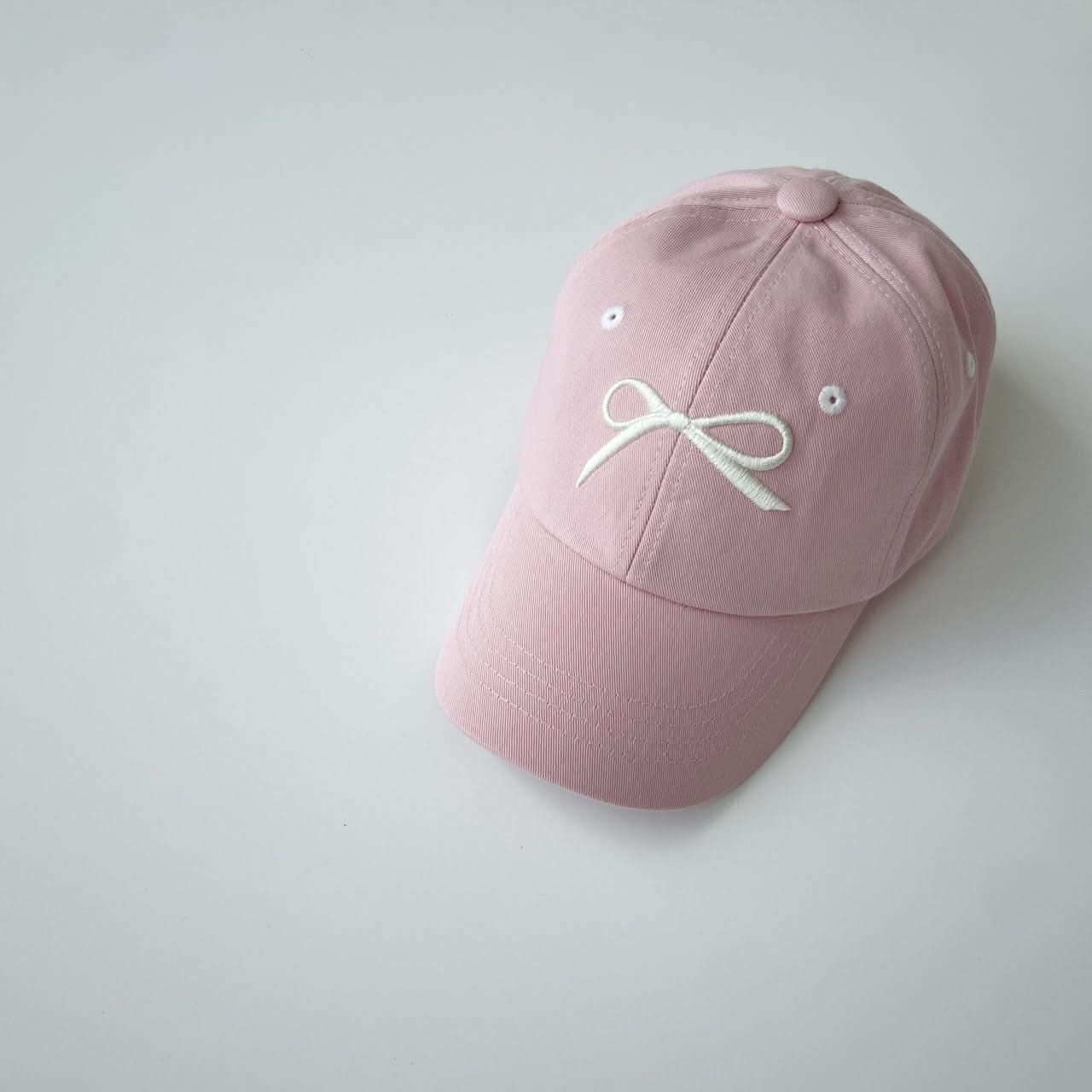 Toddler Bow Embroidery Baseball Cap (4 - 7y) - 4 Colors kids outfit