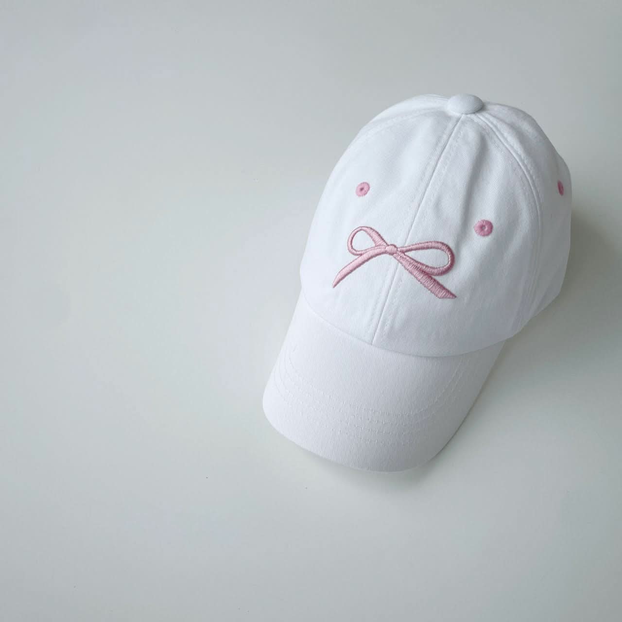 Toddler Bow Embroidery Baseball Cap (4 - 7y) - 4 Colors kids outfit