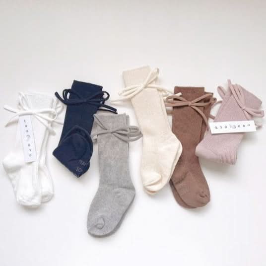 Toddler Bow Non - Slip Knee Socks (1 - 6y) - 5 Colors kids outfit