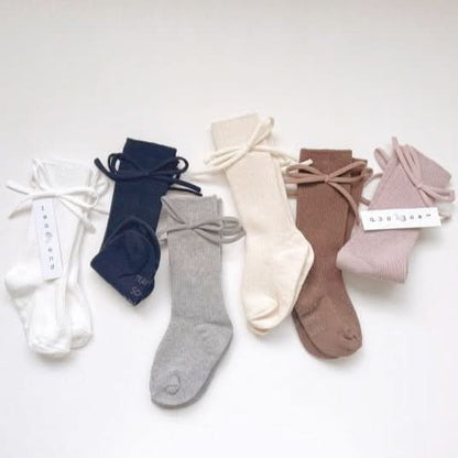 Toddler Bow Non - Slip Knee Socks (1 - 6y) - 5 Colors kids outfit
