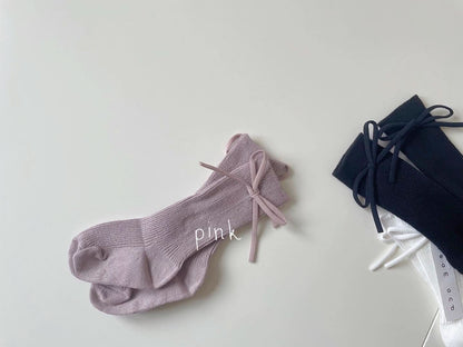 Toddler Bow Non - Slip Knee Socks (1 - 6y) - 5 Colors kids outfit