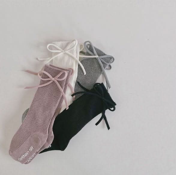 Toddler Bow Non - Slip Knee Socks (1 - 7y) - 4 Colors kids outfit