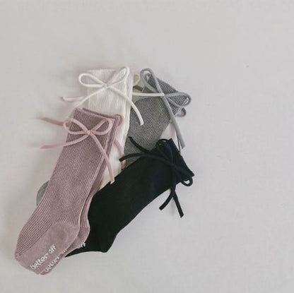 Toddler Bow Non - Slip Knee Socks (1 - 7y) - 4 Colors kids outfit