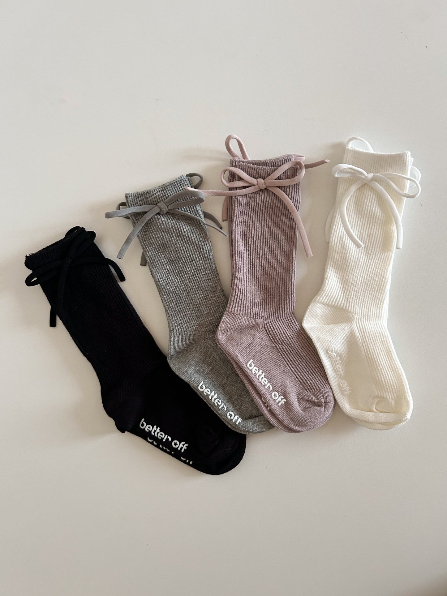 Toddler Bow Non - Slip Knee Socks (1 - 7y) - 4 Colors kids outfit