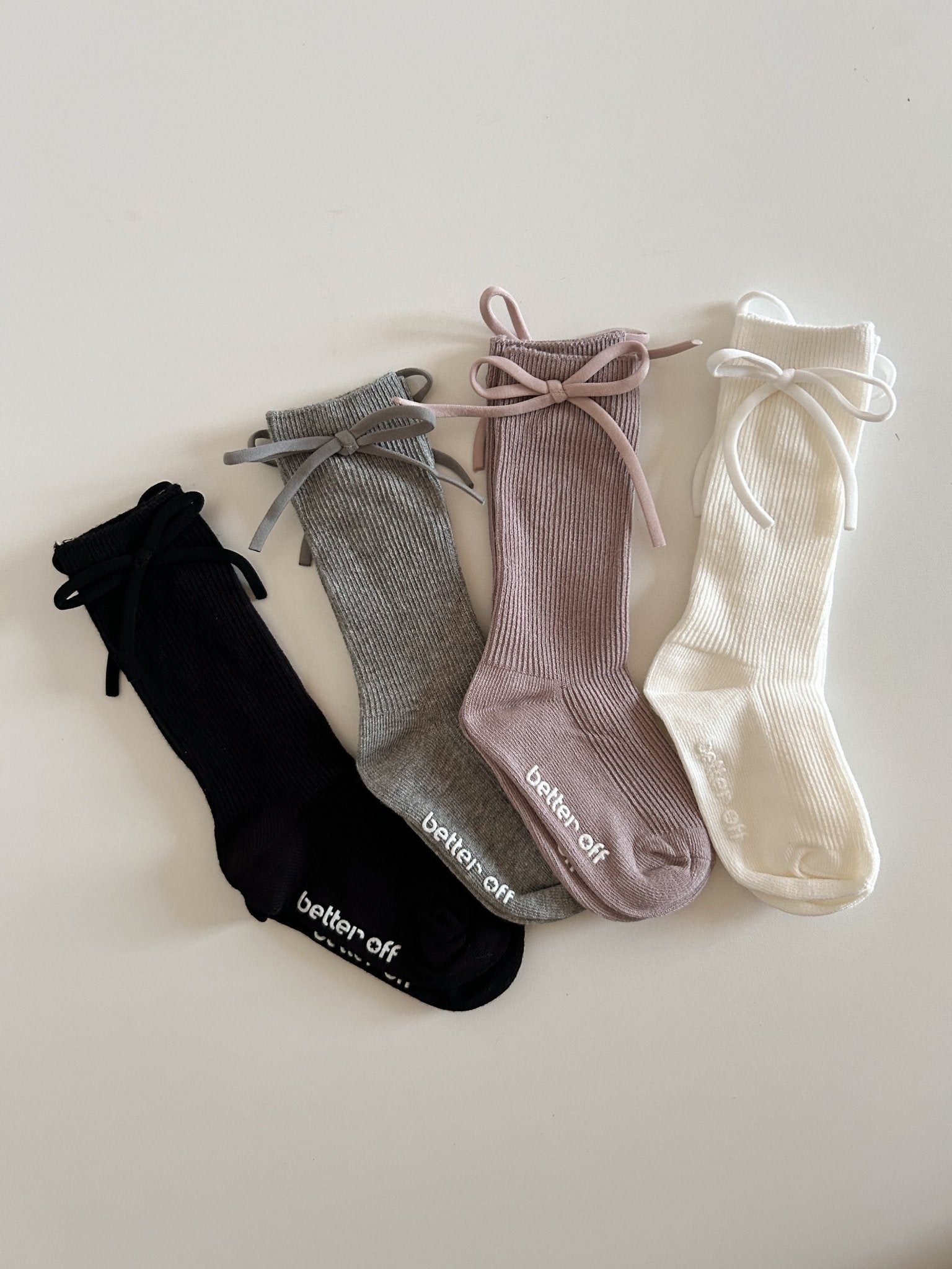 Toddler Bow Non - Slip Knee Socks (1 - 7y) - 4 Colors kids outfit