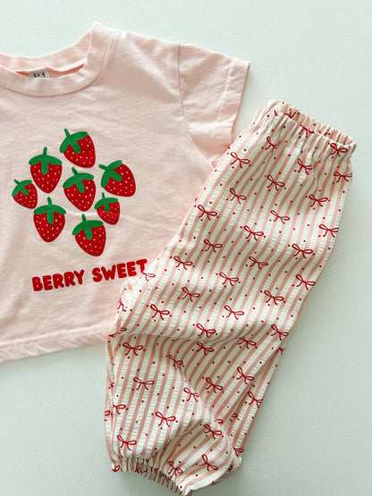 Toddler Bow Stripe Seersucker Pants (1 - 6y) - 2 Colors kids outfit