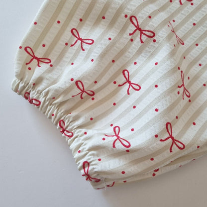 Toddler Bow Stripe Seersucker Pants (1 - 6y) - 2 Colors kids outfit