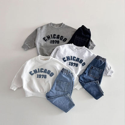 Toddler CHICAGO Sweatshirt (6m - 6y) - 3 Colors kids outfit