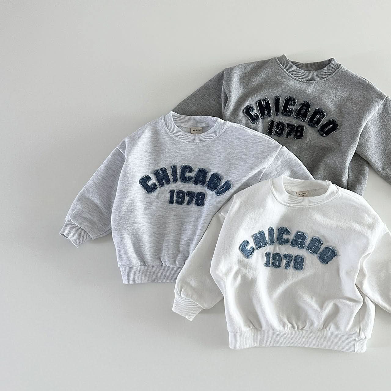 Toddler CHICAGO Sweatshirt (6m - 6y) - 3 Colors kids outfit