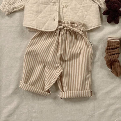 Toddler Chino Drawstring Pull - On Pants (3 - 6m) - Mint kids outfit