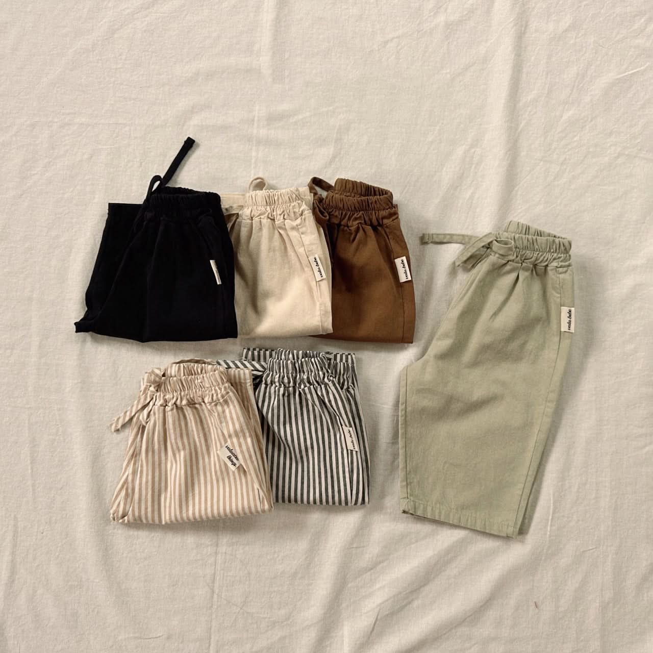 Toddler Chino Drawstring Pull - On Pants (3 - 6m) - Mint kids outfit