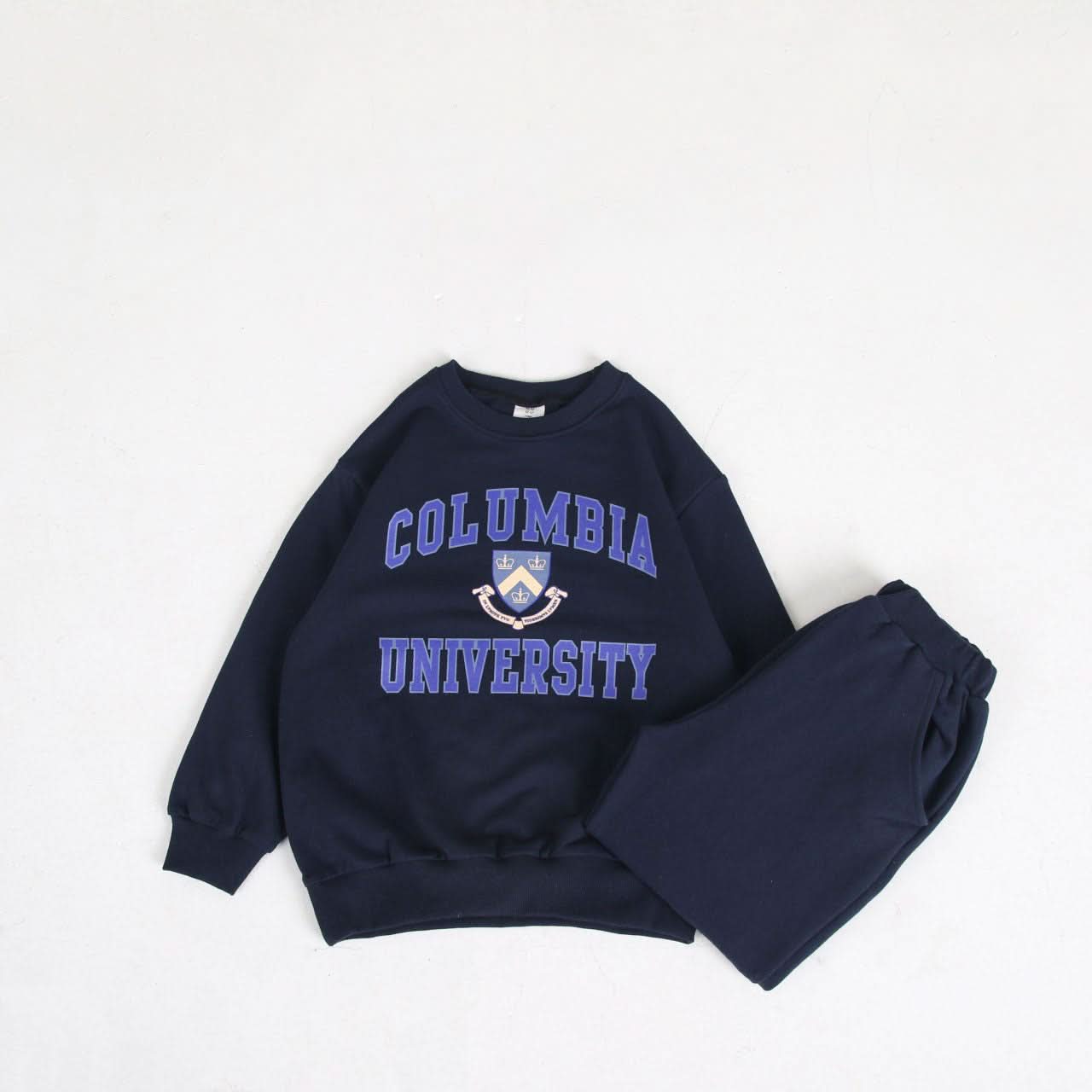 Toddler 'COLUMBIA UNIVERSITY' Sweatshirt and Jogger Pants Set (3 - 8y) - 2 Colors kids outfit