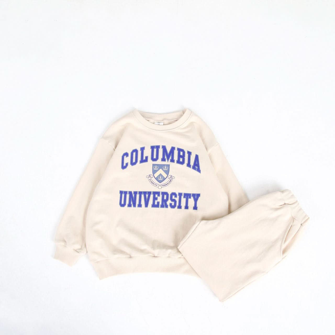 Toddler 'COLUMBIA UNIVERSITY' Sweatshirt and Jogger Pants Set (3 - 8y) - 2 Colors kids outfit