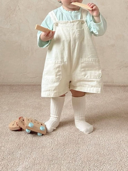 Toddler Comfy Pocket Cotton Shortalls (1 - 6y) kids outfit