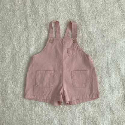 Toddler Comfy Pocket Cotton Shortalls (1 - 6y) kids outfit