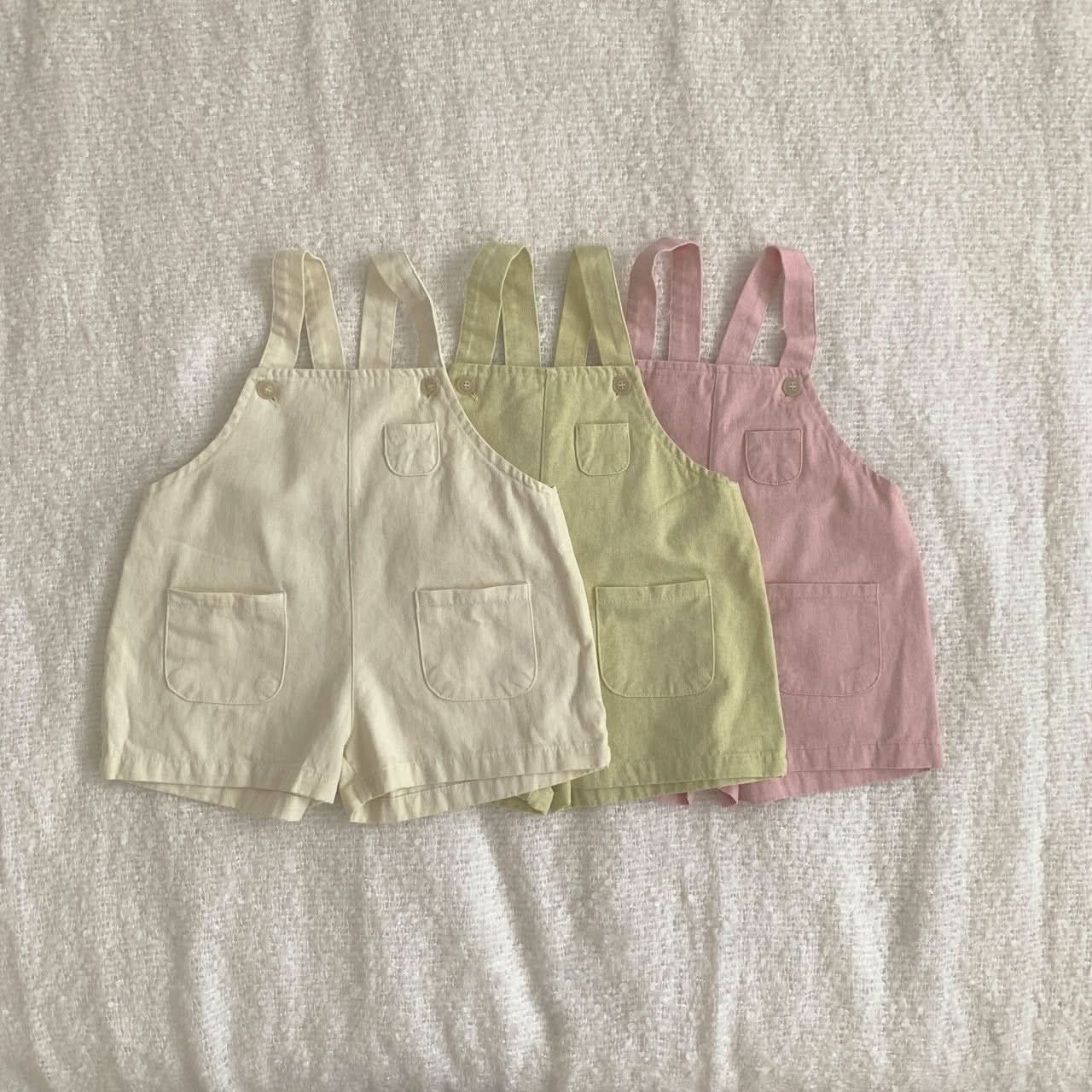 Toddler Comfy Pocket Cotton Shortalls (1 - 6y) kids outfit