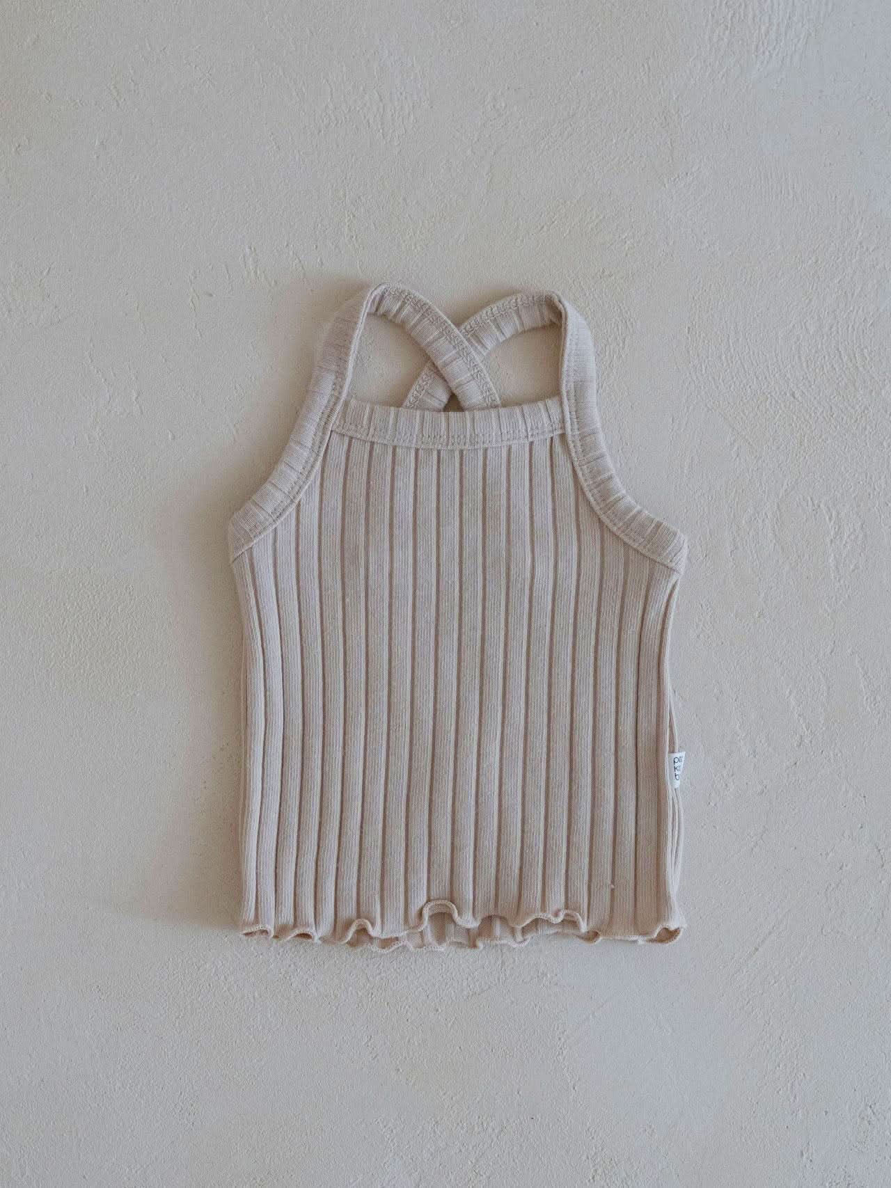 Toddler Cotton Ribbed Cami and Shorts Set (6m - 6y) - 6 Colors kids outfit