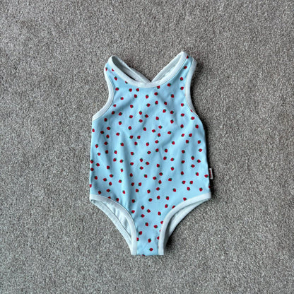 Toddler Cross Back Strawberry One - Piece Swimsuit (1 - 5y) - 2 Colors kids outfit