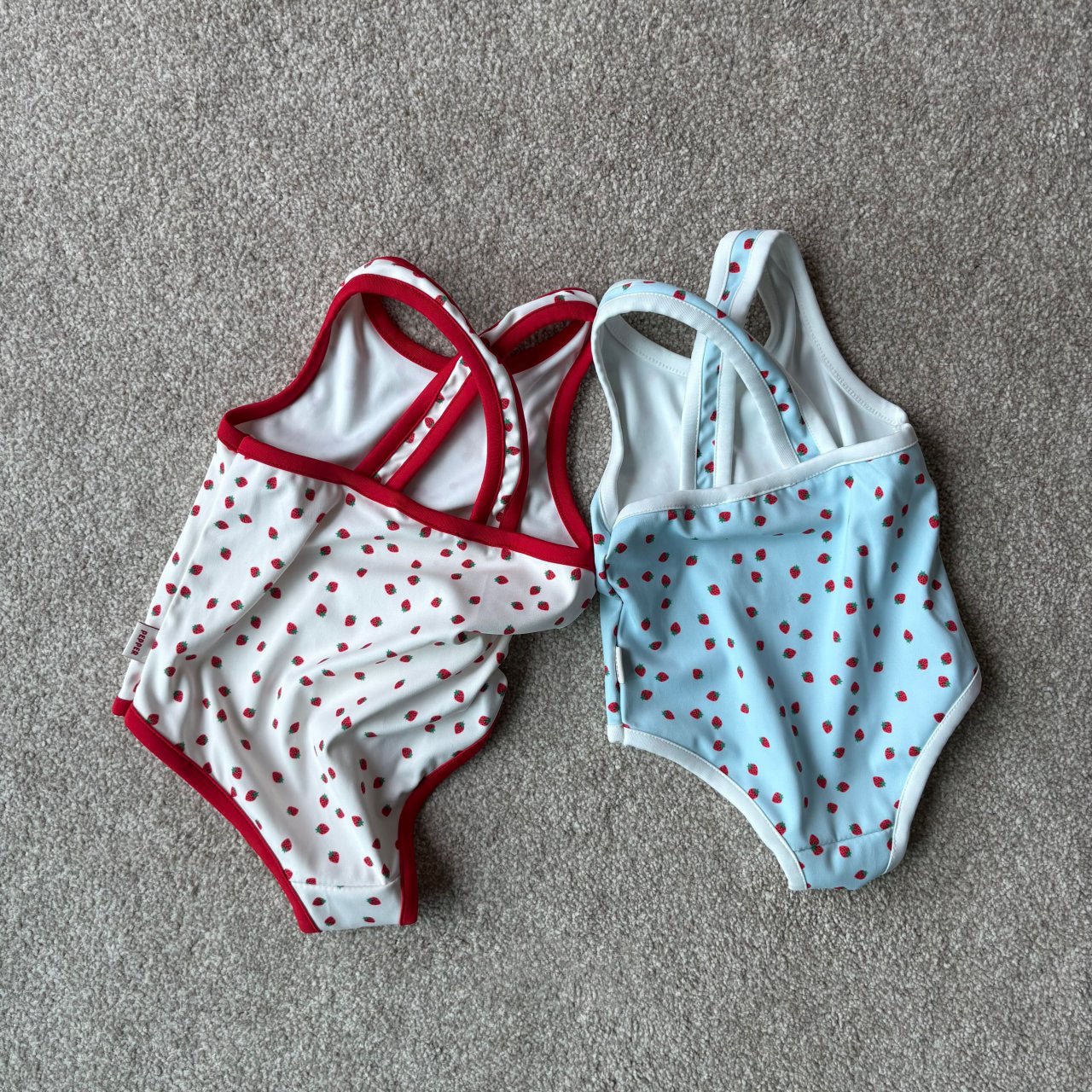 Toddler Cross Back Strawberry One - Piece Swimsuit (1 - 5y) - 2 Colors kids outfit
