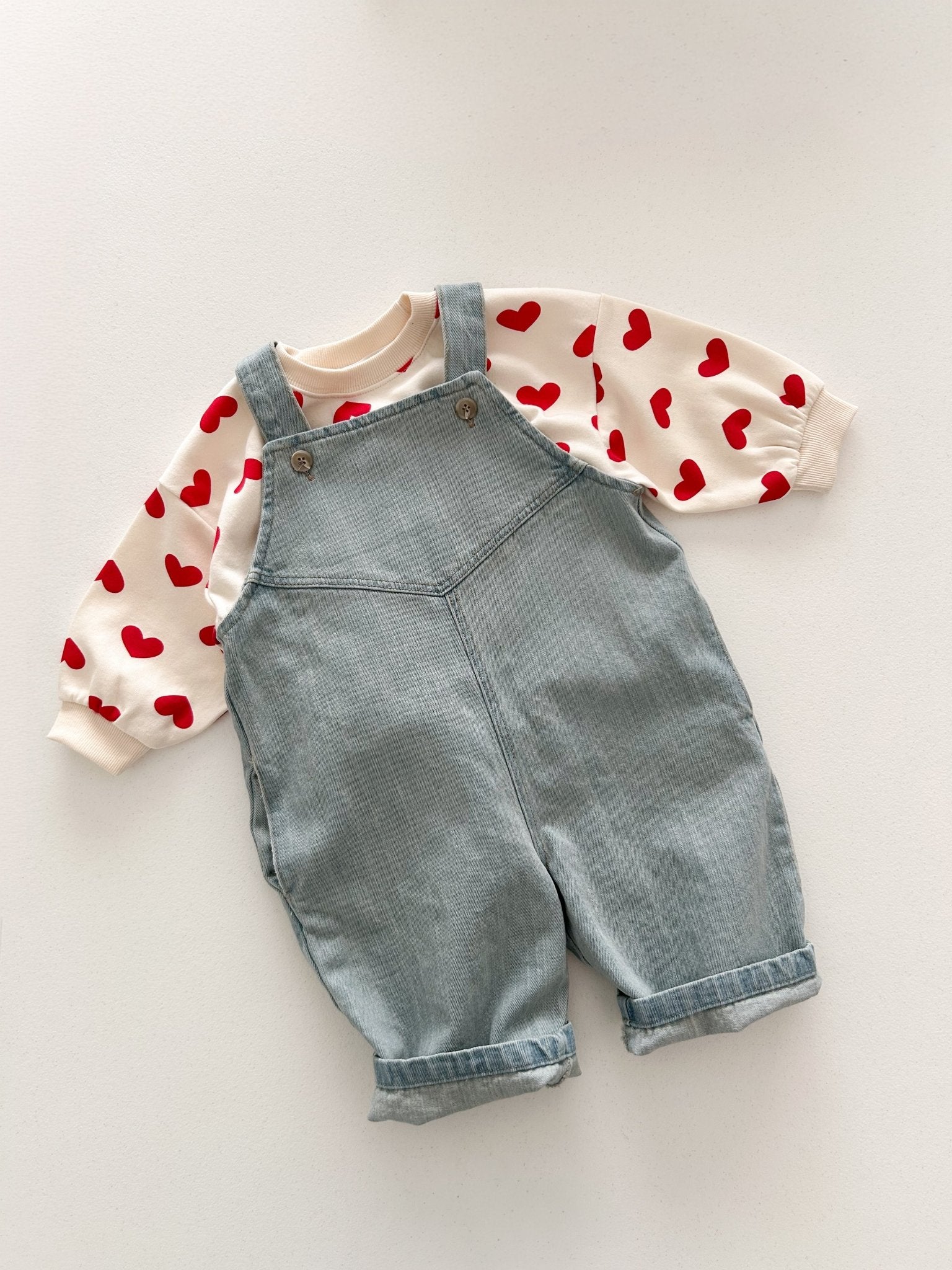 Toddler Denim Overalls (1 - 7y) - Blue - AT NOON STORE