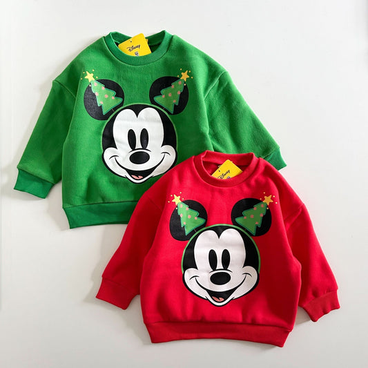 Toddler Disney Christmas Tree Mickey Sweatshirt (2 - 7y) - 2 Colors kids outfit