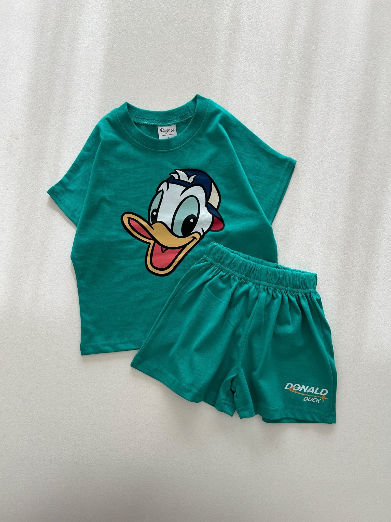 Toddler Disney Friends Happy Face Short Sleeve Top and Shorts Set (2 - 7y) - 5 Colors kids outfit
