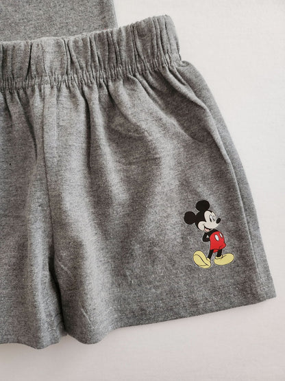 Toddler Disney Friends Left Chest Print T-Shirt and Shorts Set (2 - 6y) - 7 Colors kids outfit