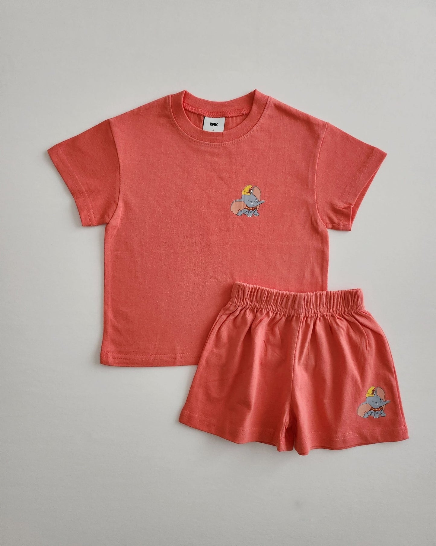 Toddler Disney Friends Left Chest Print T-Shirt and Shorts Set (2 - 6y) - 7 Colors kids outfit