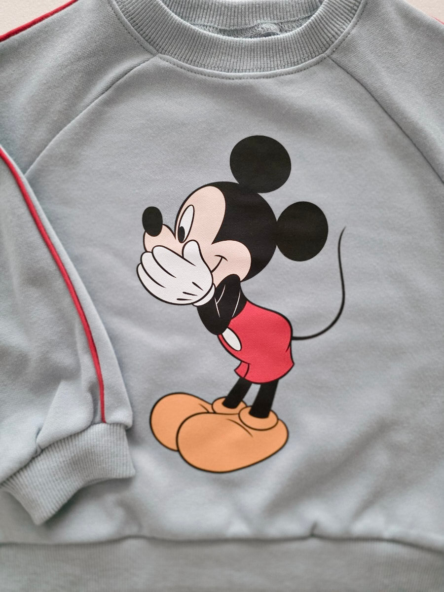 Toddler Disney Friends Piping Trim Sweatshirt and Jogger Pants Set (1 - 7y) - 5 Colors kids outfit