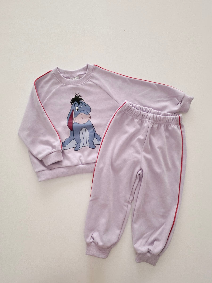 Toddler Disney Friends Piping Trim Sweatshirt and Jogger Pants Set (1 - 7y) - 5 Colors kids outfit