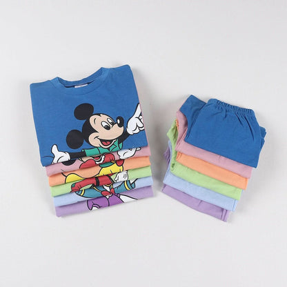 Toddler Disney Friends Short Sleeve Top and Shorts Set (2 - 8y) - 6 Colors kids outfit