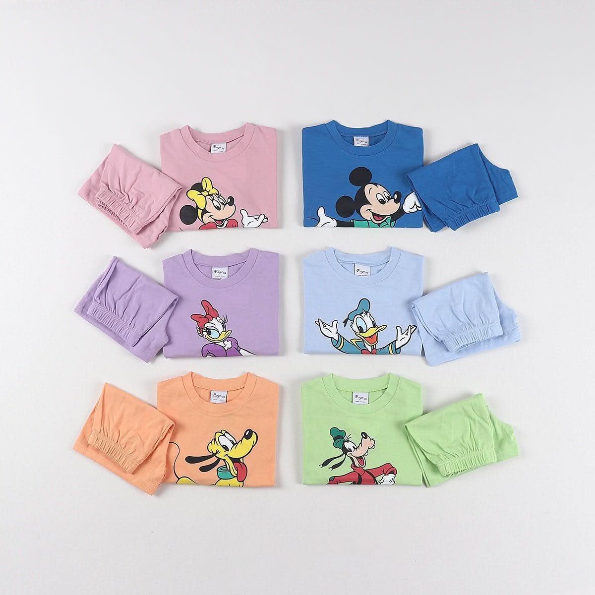 Toddler Disney Friends Short Sleeve Top and Shorts Set (2 - 8y) - 6 Colors kids outfit