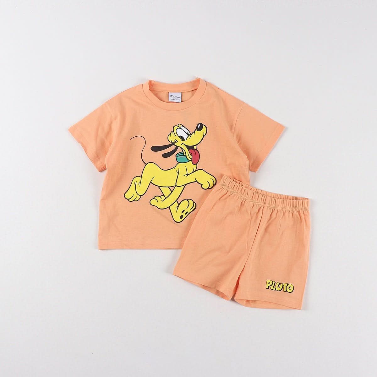 Toddler Disney Friends Short Sleeve Top and Shorts Set (2 - 8y) - 6 Colors kids outfit