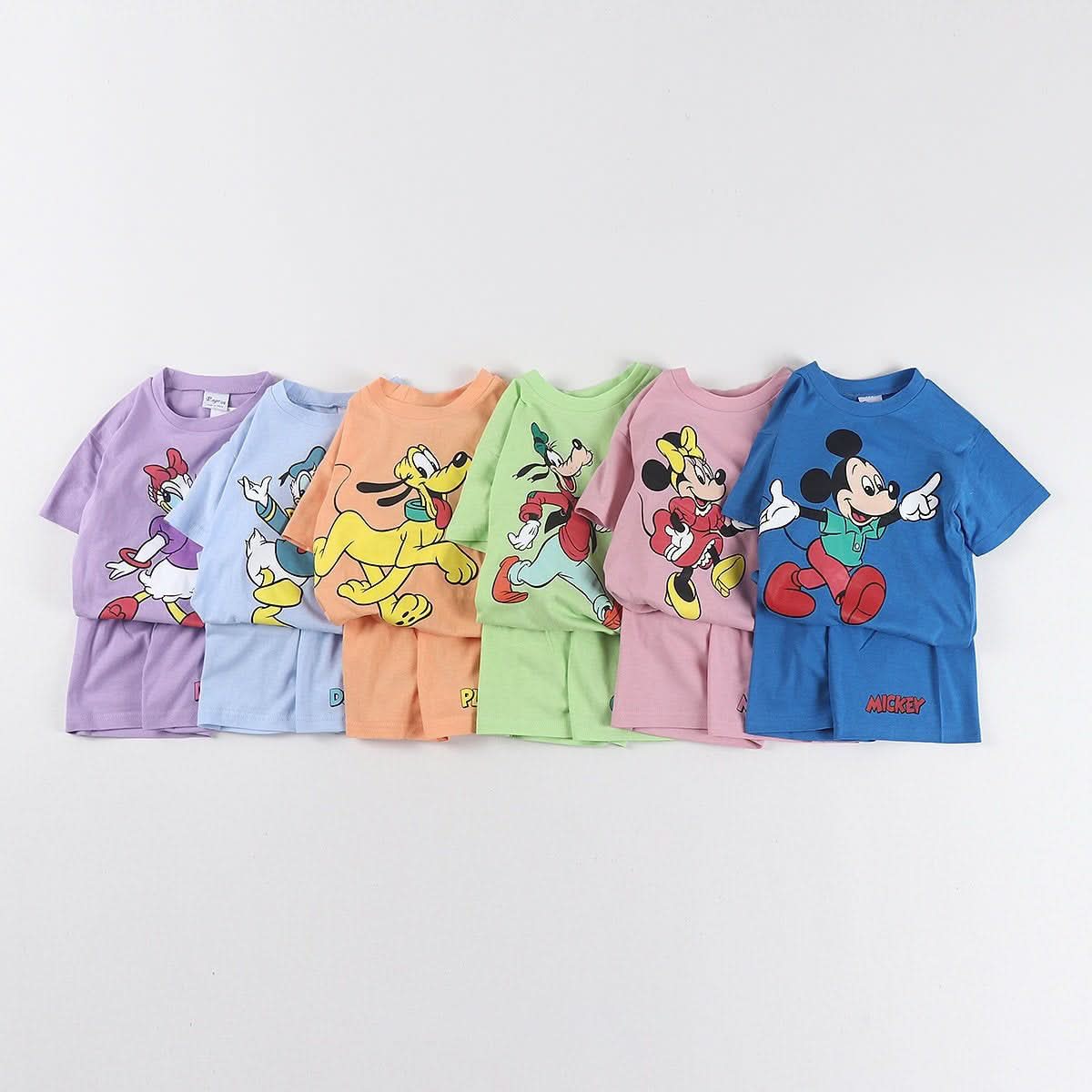Toddler Disney Friends Short Sleeve Top and Shorts Set (2 - 8y) - 6 Colors kids outfit
