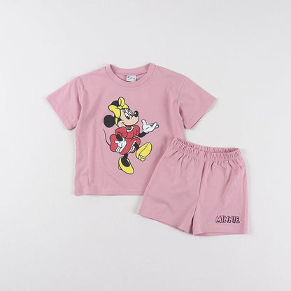 Toddler Disney Friends Short Sleeve Top and Shorts Set (2 - 8y) - 6 Colors kids outfit