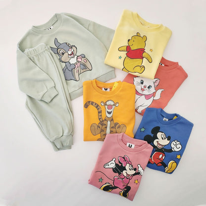 Toddler Disney Friends Sweatshirt and Jogger Pants Set (4 - 6y) - 6 Colors kids outfit