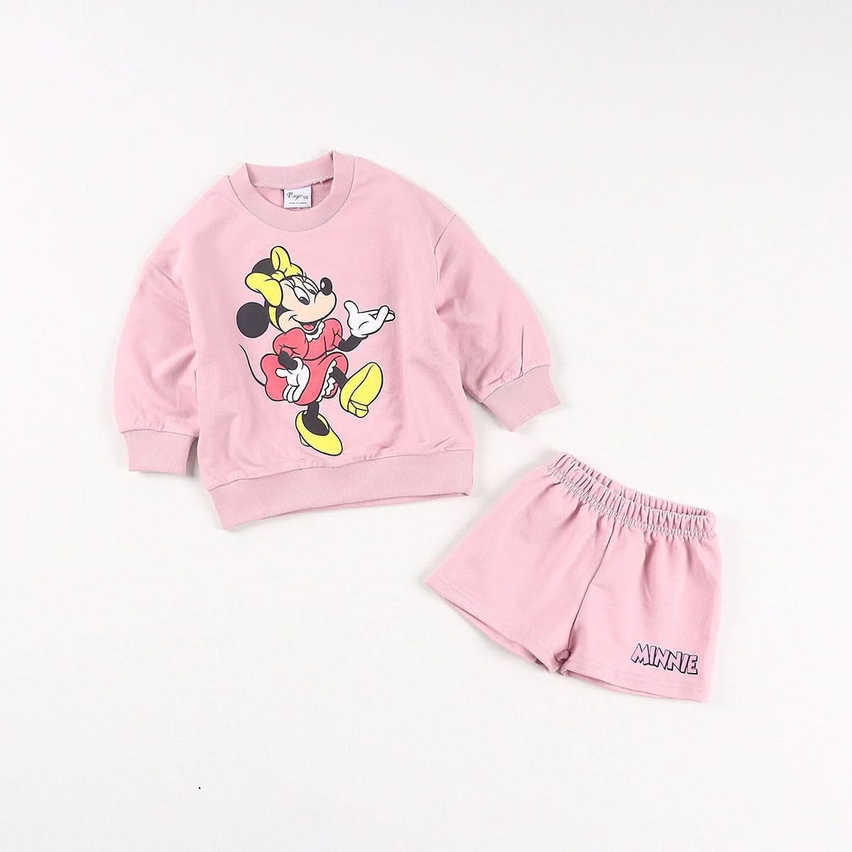 Toddler Disney Friends Sweatshirt and Shorts Set (2 - 12y) - 6 Colors kids outfit