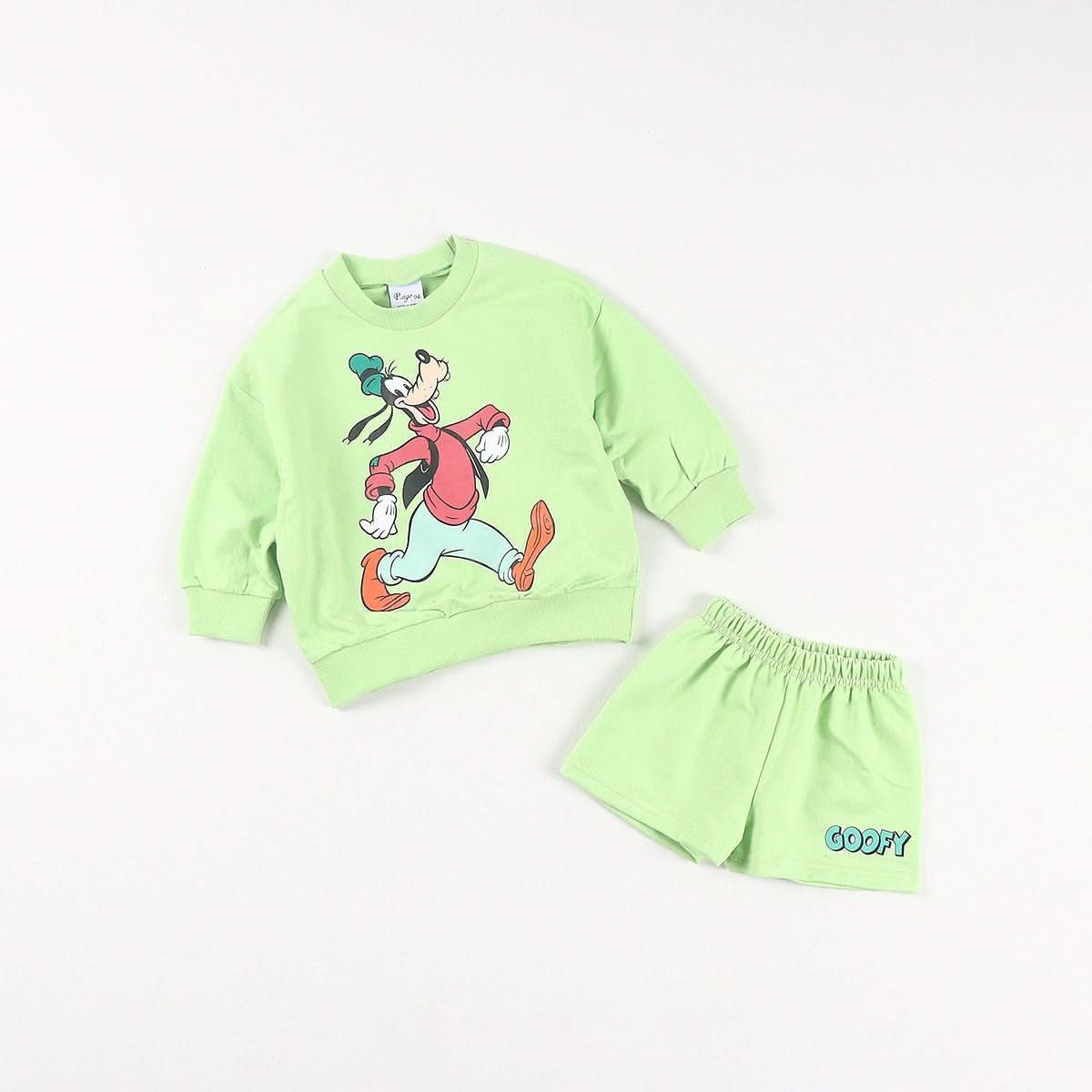 Toddler Disney Friends Sweatshirt and Shorts Set (2 - 12y) - 6 Colors kids outfit
