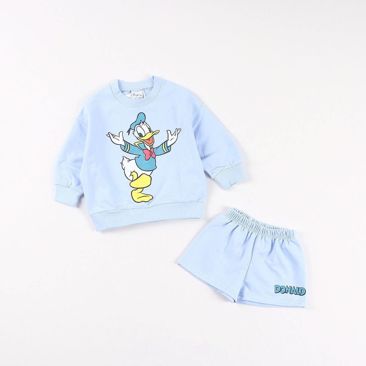 Toddler Disney Friends Sweatshirt and Shorts Set (2 - 12y) - 6 Colors kids outfit
