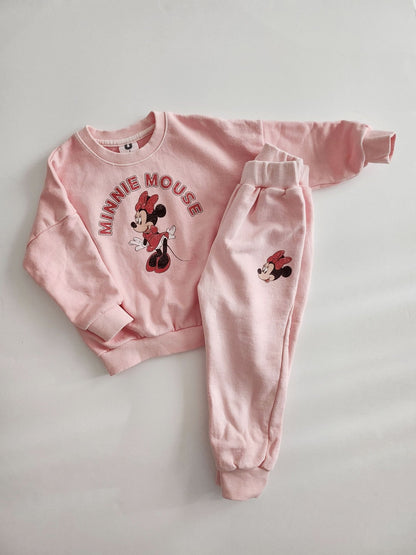 Toddler Disney Garment - Dyed Sweatshirt and Jogger Pants Set (2 - 6y) - 3 Colors kids outfit