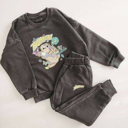 Toddler Disney Garment - Dyed Sweatshirt and Jogger Pants Set (2 - 6y) - 3 Colors kids outfit