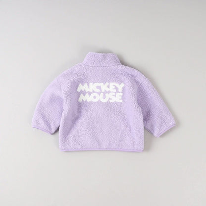 Toddler Disney Mickey Embroidery Fleece Zip - up Jacket (2 - 8y) - 6 Colors kids outfit