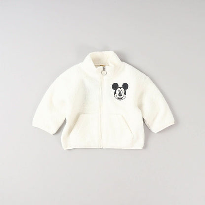 Toddler Disney Mickey Embroidery Fleece Zip - up Jacket (2 - 8y) - 6 Colors kids outfit